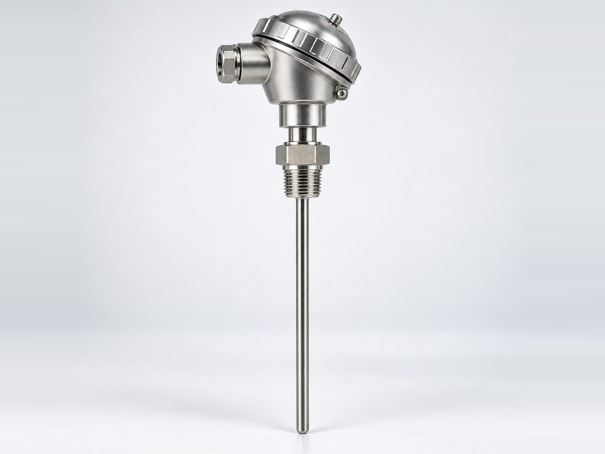 Temperature probe on a light studio sweep
