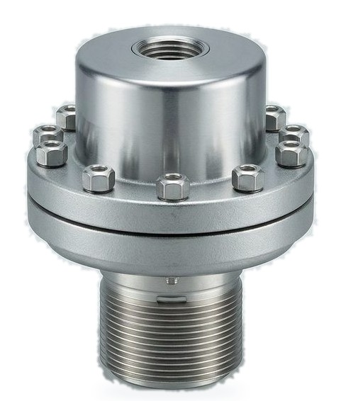 Stainless steel diaphragm seal assembly on a light studio sweep