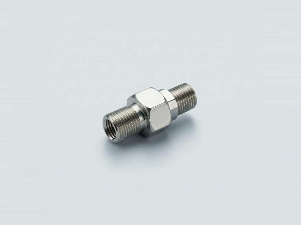 Brass pressure snubber fitting on a light studio sweep