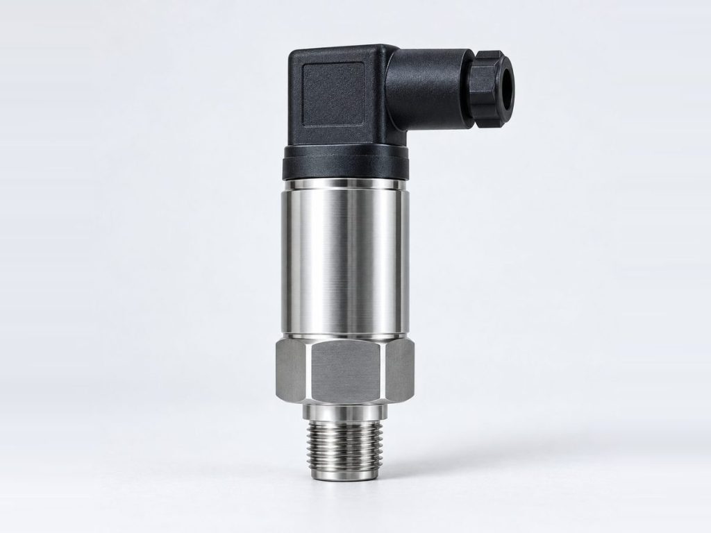Pressure transmitter with a stainless steel body and cable connector